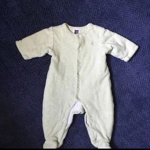 Green baby GAP Warm Suit.